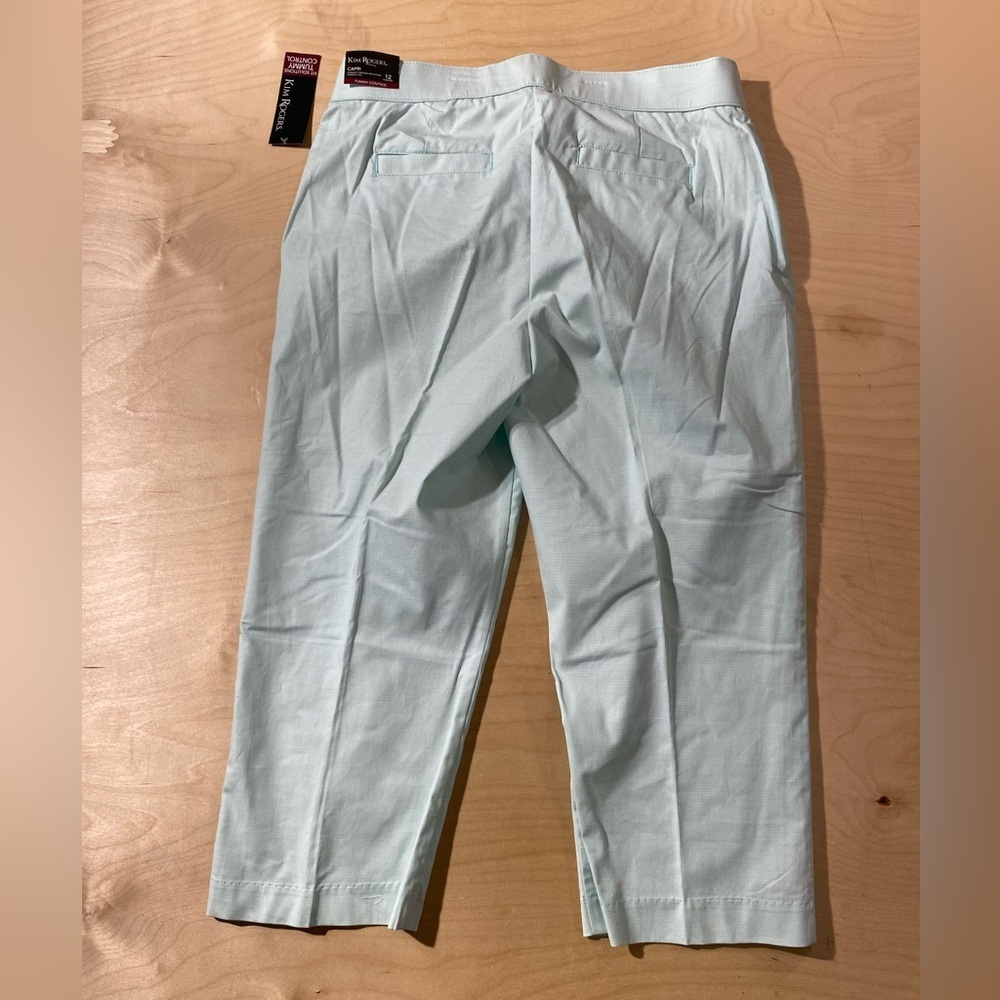 Kim Rogers Aqua Capris Pants 12 (QE) - Picture 9 of 10